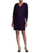 Lauren Ralph Lauren Velvet V-neck Shift Dress