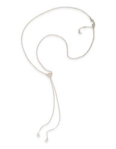 Carolee Silvertone Brass Double Tassel Necklace