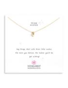 Dogeared 14k Gold? Three Wishes Crystal Pendant Necklace