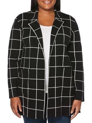 Rafaella Plus Long Blazer Cardigan