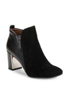 Donald J. Pliner Coralie Suede And Leather Booties