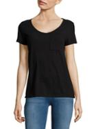 Lord & Taylor Cotton Pocket Tee