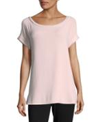 Lord & Taylor Violet Fuzzy Tee