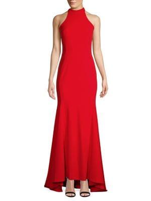 Calvin Klein Halter Mermaid Gown