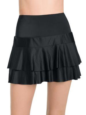 Active Spirit Hustle Bustle Technkini Ruffle Swim Skirt