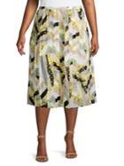 Calvin Klein Plus Graphic Pleated Skirt