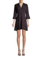 French Connection Edith Verona Ditsy Faux Wrap Dress