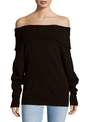 Grace Off-the-shoulder Cashmere Pullover