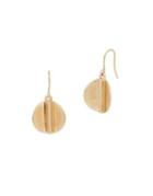 Kenneth Cole New York Rough Luxe Geometric Circle Drop Earrings
