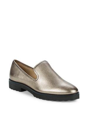 Karl Lagerfeld Paris Leather Slip-on Loafers