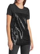 Lauren Ralph Lauren Sequined Cotton-blend Tee