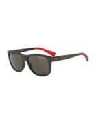 Armani Exchange 55mm Square Sunglasses