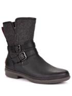Ugg Simmens Leather & Felt Shearling-lined Boots