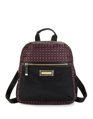 Calvin Klein Belfast Checkered Nylon Zip-up Backpack