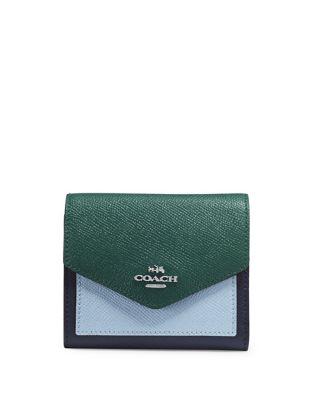 Coach Small Colorblock Leather Bi-fold Wallet