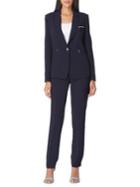 Tahari Arthur S. Levine Crepe Notch Lapel Zip Suit