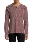 Lucky Brand Long Sleeve Thermal Cotton Henley