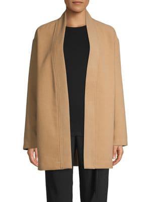 H Halston Open-front Topper