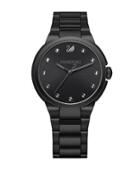 Swarovski City Black Stainless Steel Bracelet Watch