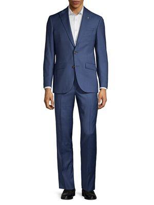 Ted Baker Classic Peak Lapel Wool Suit