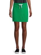 Tommy Hilfiger Performance Striped Cotton Blend Skirt