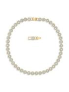 Angelic Goldtone, Swarovski Crystal And Crystal Collar Necklace