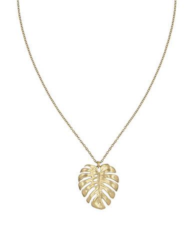 The Sak Goldtone Leaf Pendant Necklace