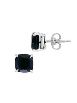 Effy Sterling Silver & Onyx Basket Stud Earrings