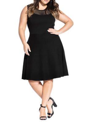 City Chic Plus Simply Skater Dress