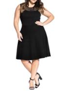 City Chic Plus Simply Skater Dress