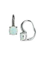 Designs Marcasite Opal Drop Earrings