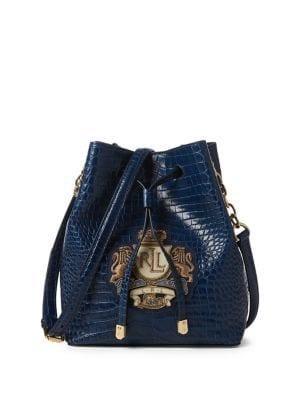 Lauren Ralph Lauren Crest Mini Debby Ii Bucket Bag