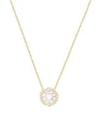 Swarovski Sparkling Dancing Crystal 23k Goldplated Pendant Necklace