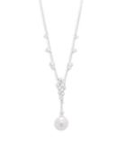 Nadri Crystal And Faux Pearl Mare Y-necklace