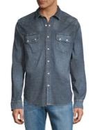 Lucky Brand Long Sleeve Sawtooth Denim Shirt