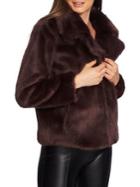 1.state Faux Fur Cropped Jacket