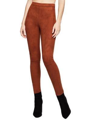 Bcbgeneration Classic Seamed Faux Suede Leggings