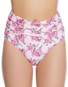 Betsey Johnson Hi-waist Floral Swim Bottom