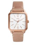 Fossil Micah Leather Two-piece Strap Watch