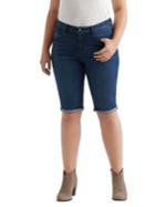 Lucky Brand Plus Cuffed Hem Bermuda Jean Shorts