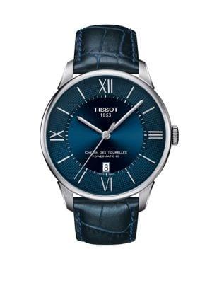 Tissot T-classic Chemin Des Tourelles Powermatic 80 Leather-strap Watch