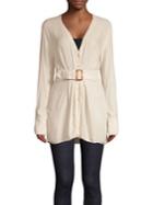 Free People Belted Button Front Cardigan
