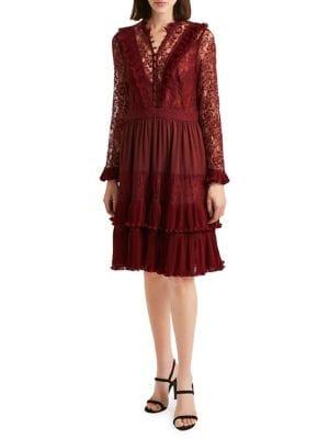 French Connection Clandre Vintage Lace Shift Dress