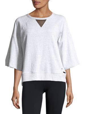 Calvin Klein Performance Mesh-insert Dolman Top