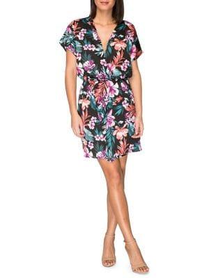 Bobeau Aniyah Twist Front Woven Dress