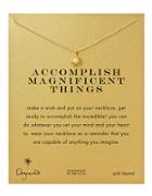 Dogeared 'accomplish Magnificent Things' Starburst Charm Necklace