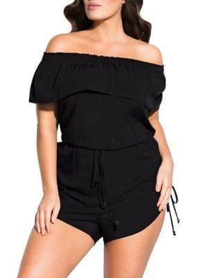 City Chic Plus So Sweet Playsuit