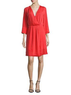 Vero Moda Quarter-sleeve Wrapped Dress