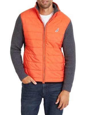 Nautica Quilted Logo Sweater