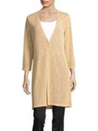 Nipon Boutique Plus Quarter-sleeve Long Cardigan